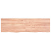Seinähylly vaaleanruskea 140x40x(2-4) cm käsitelty täystammi