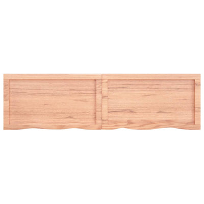 Seinähylly vaaleanruskea 140x40x(2-4) cm käsitelty täystammi