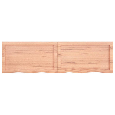 Seinähylly vaaleanruskea 140x40x(2-6) cm käsitelty täystammi