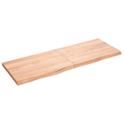 Seinähylly vaaleanruskea 140x50x(2-4) cm käsitelty täystammi