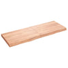 Seinähylly vaaleanruskea 140x50x(2-6) cm käsitelty täystammi