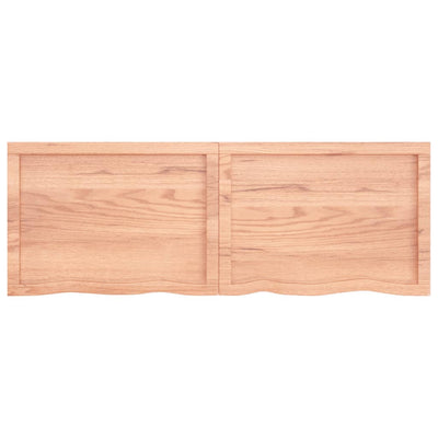 Seinähylly vaaleanruskea 140x50x(2-6) cm käsitelty täystammi