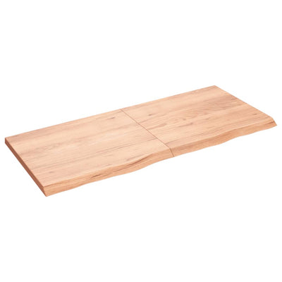 Seinähylly vaaleanruskea 140x60x(2-4) cm käsitelty täystammi