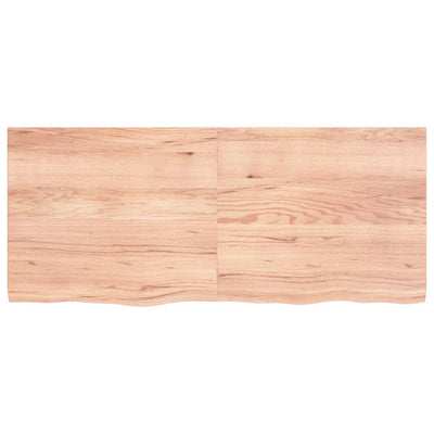 Seinähylly vaaleanruskea 140x60x(2-4) cm käsitelty täystammi