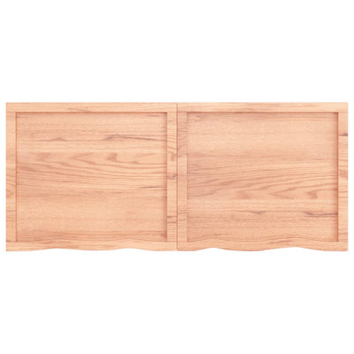 Seinähylly vaaleanruskea 140x60x(2-4) cm käsitelty täystammi