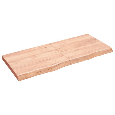 Seinähylly vaaleanruskea 140x60x(2-6) cm käsitelty täystammi