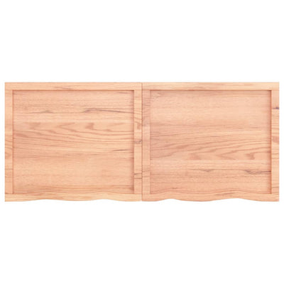 Seinähylly vaaleanruskea 140x60x(2-6) cm käsitelty täystammi
