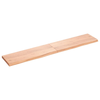 Seinähylly vaaleanruskea 160x30x(2-4) cm käsitelty täystammi