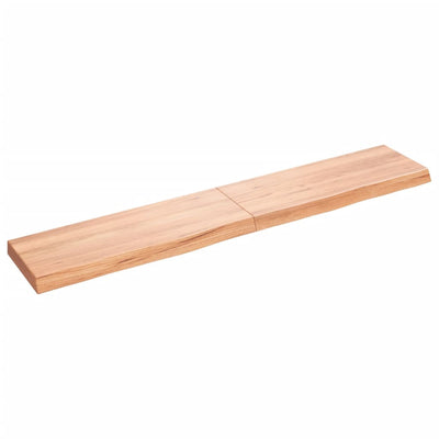 Seinähylly vaaleanruskea 160x30x(2-6) cm käsitelty täystammi