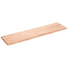 Seinähylly vaaleanruskea 160x40x(2-4) cm käsitelty täystammi