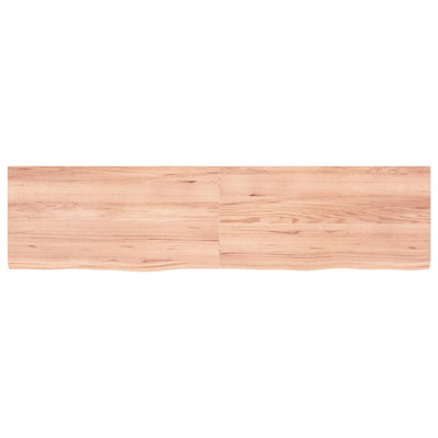 Seinähylly vaaleanruskea 160x40x(2-4) cm käsitelty täystammi