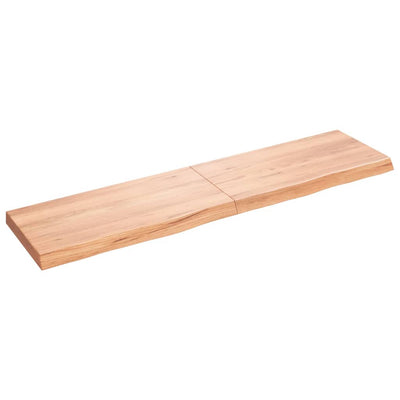 Seinähylly vaaleanruskea 160x40x(2-6) cm käsitelty täystammi