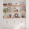 Seinähylly vaaleanruskea 160x40x(2-6) cm käsitelty täystammi