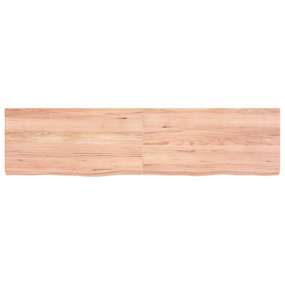 Seinähylly vaaleanruskea 160x40x(2-6) cm käsitelty täystammi