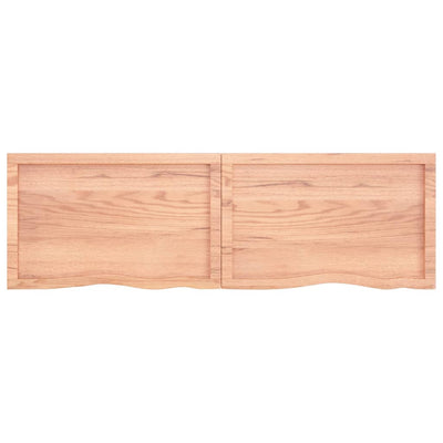 Seinähylly vaaleanruskea 160x50x(2-6) cm käsitelty täystammi