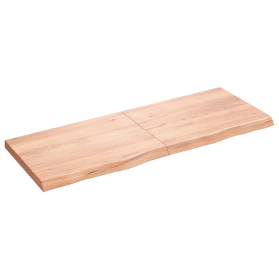 Seinähylly vaaleanruskea 160x60x(2-6) cm käsitelty täystammi