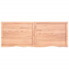 Seinähylly vaaleanruskea 160x60x(2-6) cm käsitelty täystammi