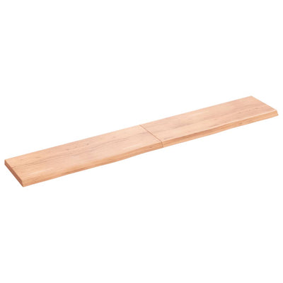 Seinähylly vaaleanruskea 180x30x(2-4) cm käsitelty täystammi