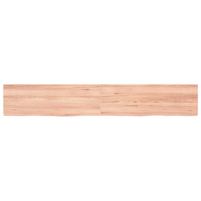 Seinähylly vaaleanruskea 180x30x(2-4) cm käsitelty täystammi