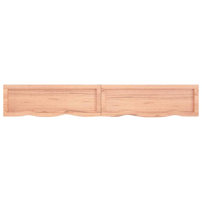 Seinähylly vaaleanruskea 180x30x(2-6) cm käsitelty täystammi
