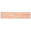 Seinähylly vaaleanruskea 180x40x(2-4) cm käsitelty täystammi