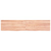 Seinähylly vaaleanruskea 180x40x(2-6) cm käsitelty täystammi