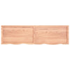 Seinähylly vaaleanruskea 180x50x(2-4) cm käsitelty täystammi