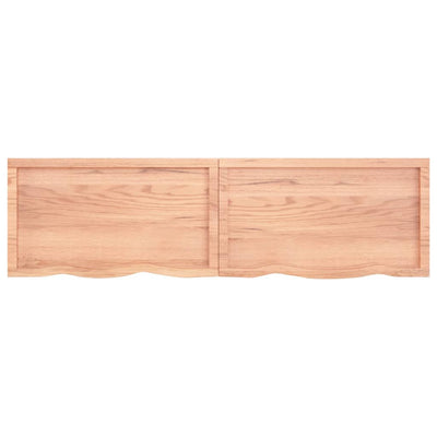 Seinähylly vaaleanruskea 180x50x(2-4) cm käsitelty täystammi