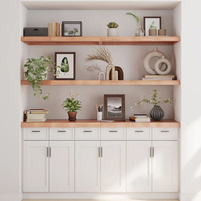 Seinähylly vaaleanruskea 180x50x(2-6) cm käsitelty täystammi