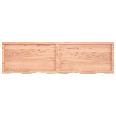 Seinähylly vaaleanruskea 180x50x(2-6) cm käsitelty täystammi