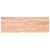 Seinähylly vaaleanruskea 180x60x(2-4) cm käsitelty täystammi