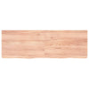 Seinähylly vaaleanruskea 180x60x(2-6) cm käsitelty täystammi