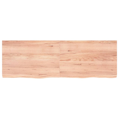 Seinähylly vaaleanruskea 180x60x(2-6) cm käsitelty täystammi