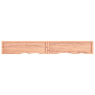 Seinähylly vaaleanruskea 200x30x(2-6) cm käsitelty täystammi