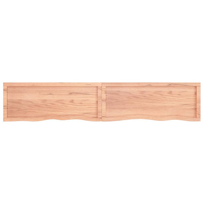 Seinähylly vaaleanruskea 200x40x(2-4) cm käsitelty täystammi