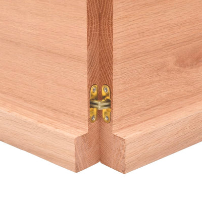 Seinähylly vaaleanruskea 200x40x(2-4) cm käsitelty täystammi
