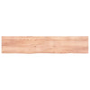 Seinähylly vaaleanruskea 200x40x(2-6) cm käsitelty täystammi