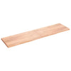 Seinähylly vaaleanruskea 200x50x(2-4) cm käsitelty täystammi