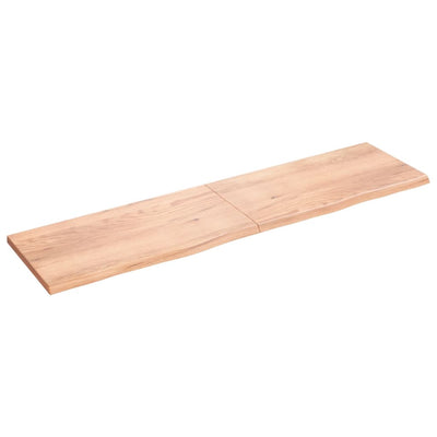 Seinähylly vaaleanruskea 200x50x(2-4) cm käsitelty täystammi