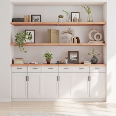Seinähylly vaaleanruskea 200x50x(2-4) cm käsitelty täystammi