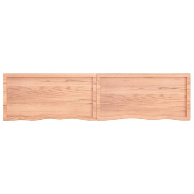 Seinähylly vaaleanruskea 200x50x(2-4) cm käsitelty täystammi
