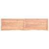 Seinähylly vaaleanruskea 200x50x(2-6) cm käsitelty täystammi