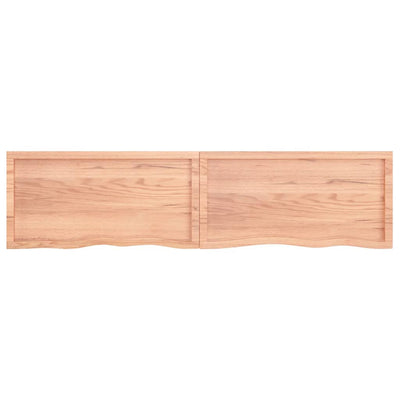 Seinähylly vaaleanruskea 200x50x(2-6) cm käsitelty täystammi