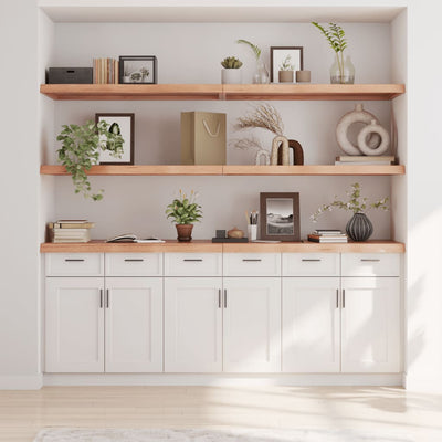 Seinähylly vaaleanruskea 200x60x(2-6) cm käsitelty täystammi
