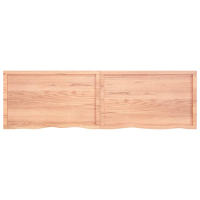 Seinähylly vaaleanruskea 200x60x(2-6) cm käsitelty täystammi