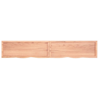 Seinähylly vaaleanruskea 220x40x(2-6) cm käsitelty täystammi
