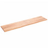 Seinähylly vaaleanruskea 220x50x(2-4) cm käsitelty täystammi