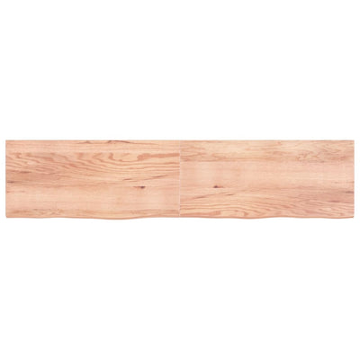 Seinähylly vaaleanruskea 220x50x(2-4) cm käsitelty täystammi