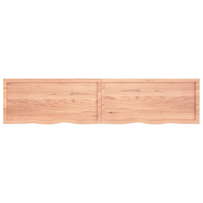 Seinähylly vaaleanruskea 220x50x(2-4) cm käsitelty täystammi