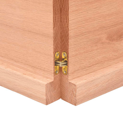 Seinähylly vaaleanruskea 220x50x(2-4) cm käsitelty täystammi